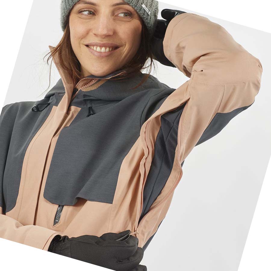 Chaquetas De Esquí Salomon PROOF LIGHT Mujer Marrom | MX 2425DFM